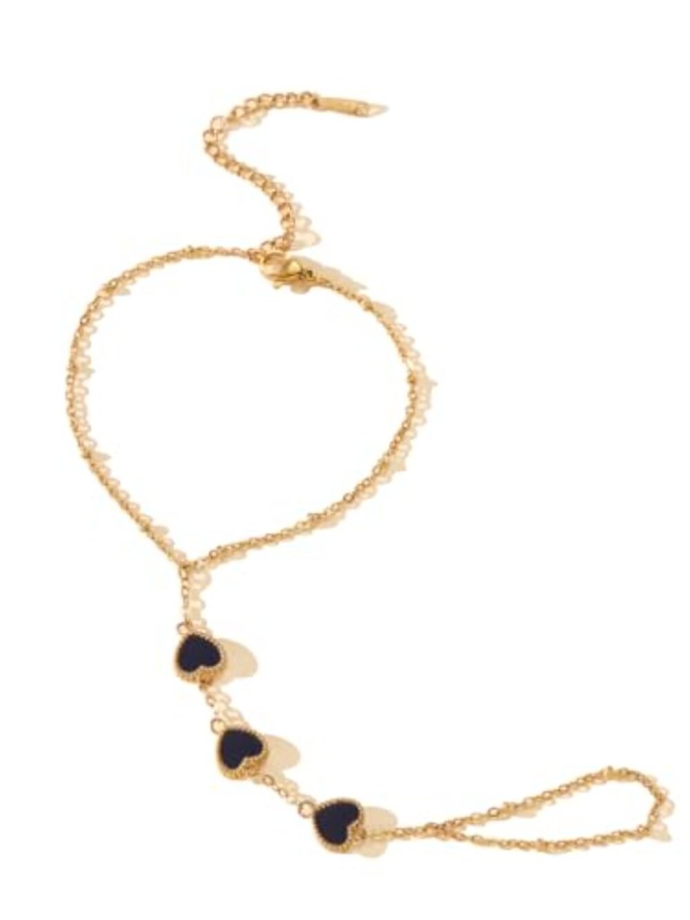 Hand Chain Bracelets for Women 14K Gold Plated Dainty Link Bracelet Bracelets